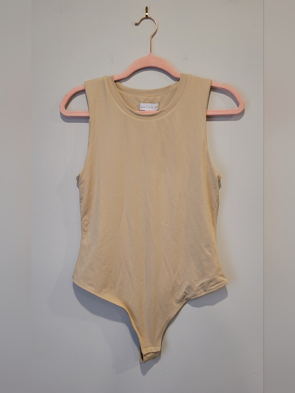 House of Harlow 1960 Beige Sleeveless Baby One-Piece Bodysuit